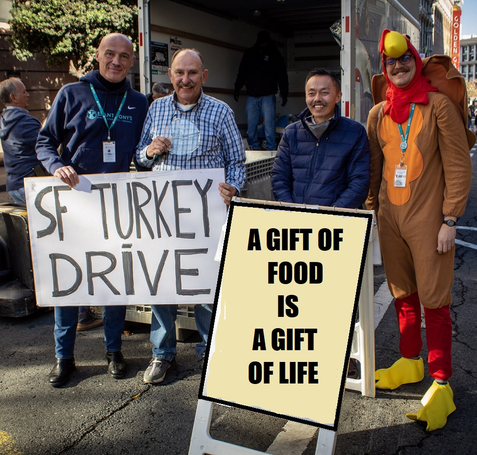 Turkey drop off at St Anthony on Thanksgiving 2022 